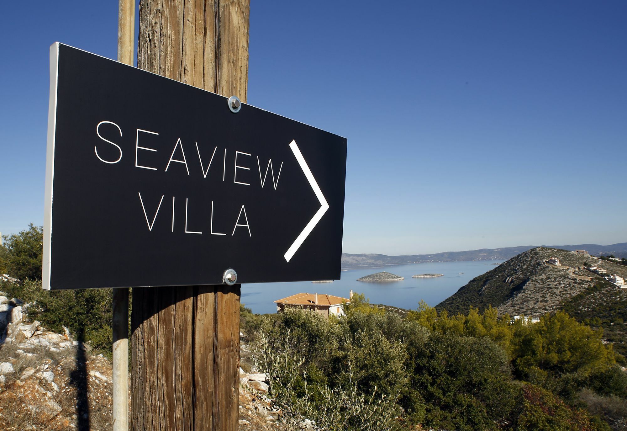 Seaview Villa Schinias Exterior foto